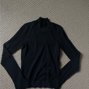PAIGE Black Long-Sleeve Turtleneck Sweater